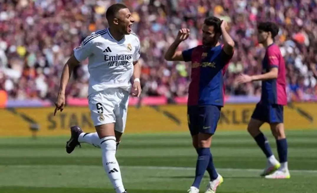 逼近大罗，西甲首赛季进球史第二！姆巴佩依然有望摘得金球奖